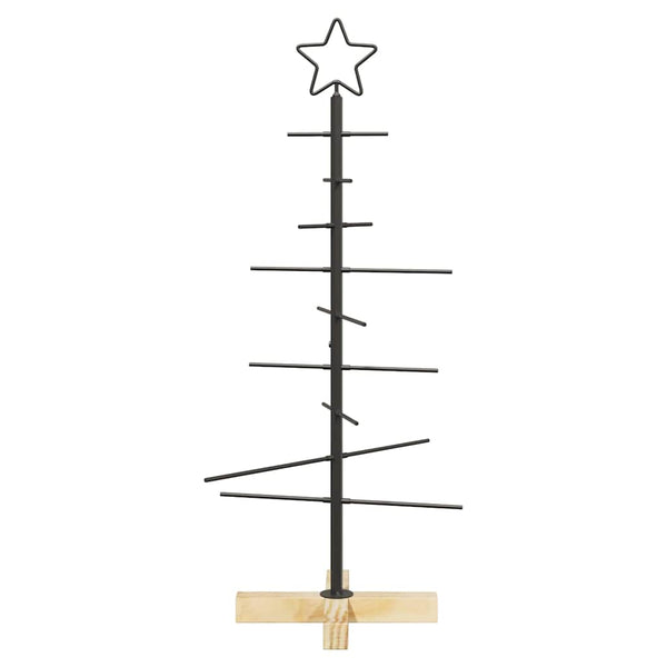 Metall Weihnachtsbaum Schwarz 89cm