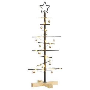 Metall Weihnachtsbaum Schwarz 89cm
