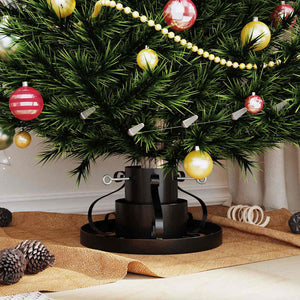 Schwarzer Weihnachtsbaumständer aus Stahl