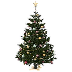 Schwarzer Weihnachtsbaumständer 50x50x16cm