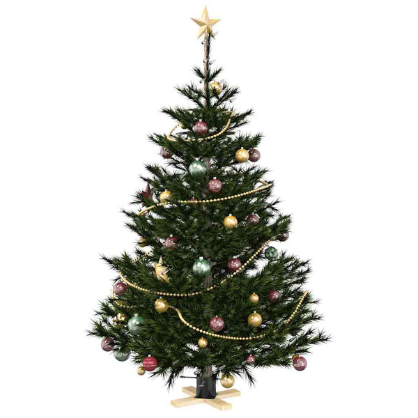 Schwarzer Weihnachtsbaumständer 50x50x16cm