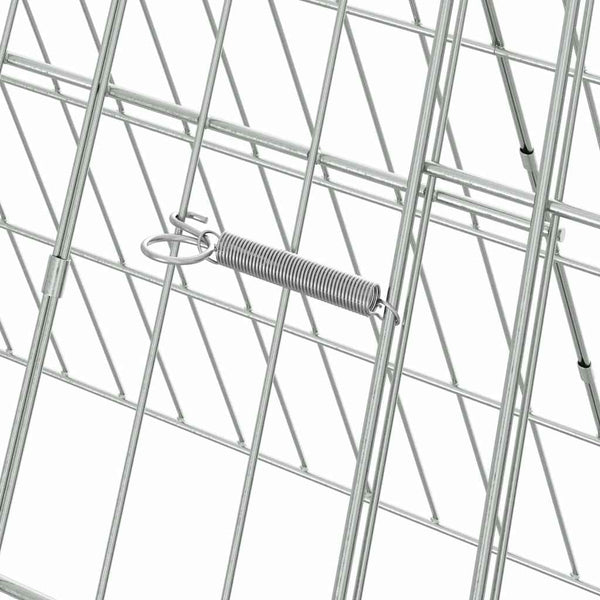 Hühnerkäfig Silber Verzinkt 110cm