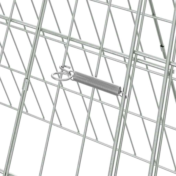 Hühnerkäfig Silber Verzinkt 215 cm