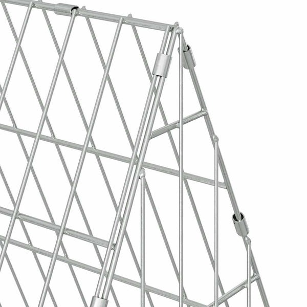 Hühnerkäfig Silber Verzinkt 215 cm