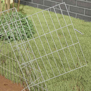 Hühnerkäfig Silber Verzinkt 215 cm