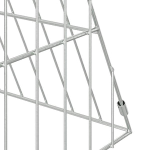 Hühnerkäfig Silber Verzinkt 430cm