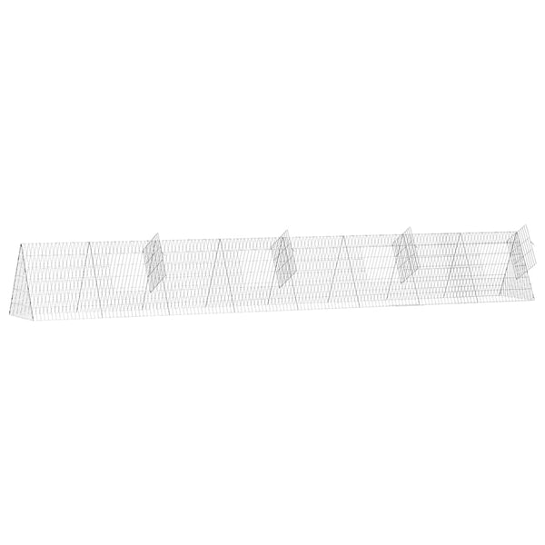 Hühnerkäfig Silber Verzinkt 430cm