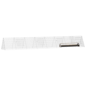Hühnerkäfig Silber Verzinkt 430cm