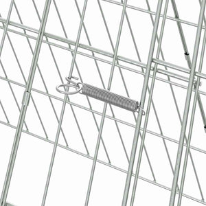 Hühnerkäfig Silber Verzinkt 650 cm