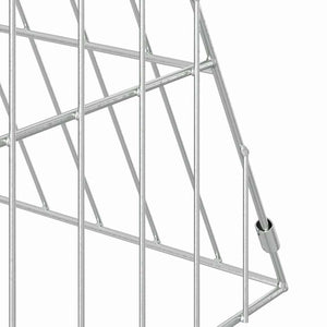 Hühnerkäfig Silber Verzinkt 650 cm