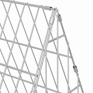 Hühnerkäfig Silber Verzinkt 650 cm