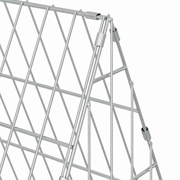 Hühnerkäfig Silber Verzinkt 650 cm