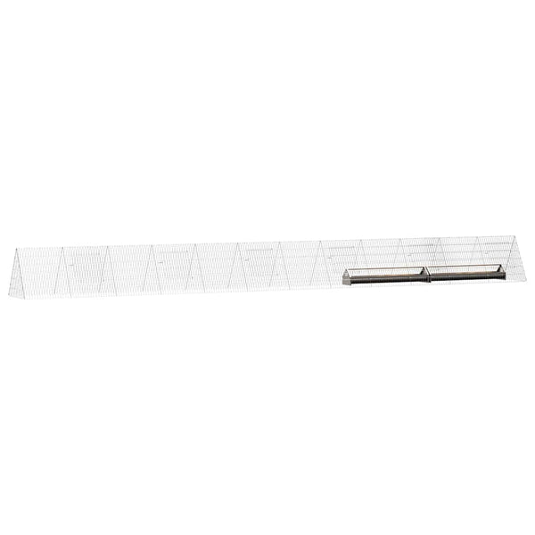 Hühnerkäfig Silber Verzinkt 650 cm