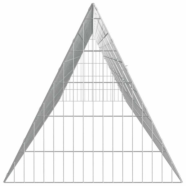 Hühnerkäfig Silber Verzinkt 650 cm