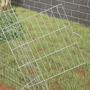 Hühnerkäfig Silber Verzinkt 215 cm