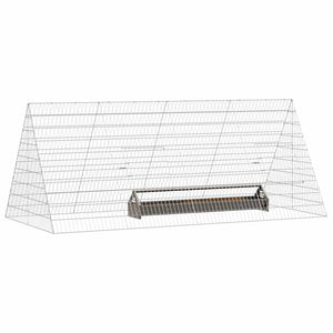 Hühnerkäfig Silber Verzinkt 215 cm