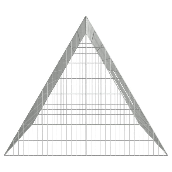 Hühnerkäfig Silber Verzinkt 215 cm