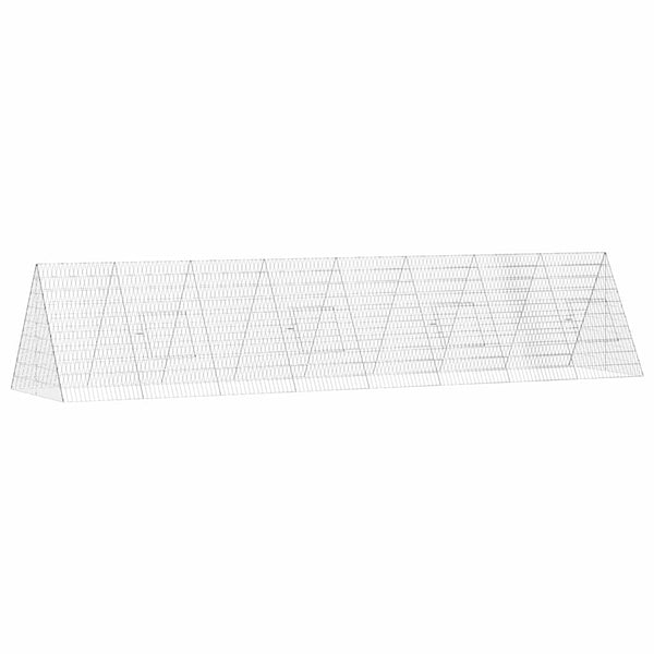 Hühnerkäfig Silber Verzinkt 430cm