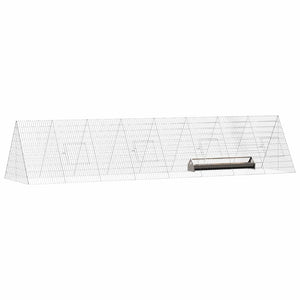 Hühnerkäfig Silber Verzinkt 430cm