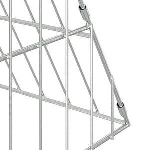 Hühnerkäfig Silber Verzinkter Stahl 650cm