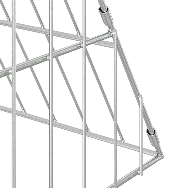 Hühnerkäfig Silber Verzinkter Stahl 650cm