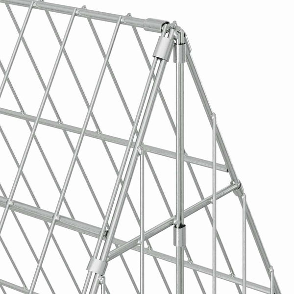 Hühnerkäfig Silber Verzinkter Stahl 650cm