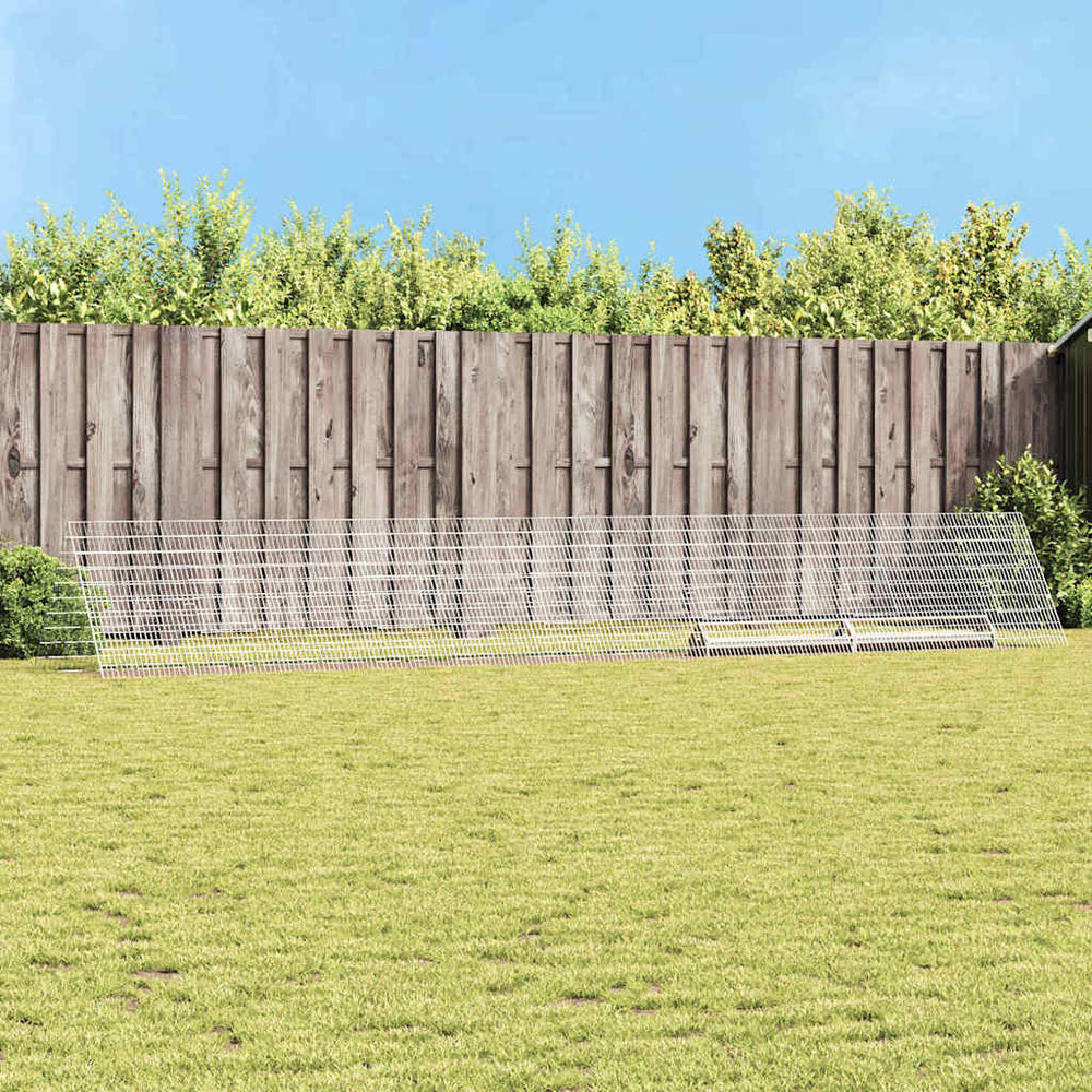 Hühnerkäfig Silber Verzinkter Stahl 650cm