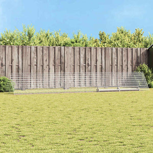 Hühnerkäfig Silber Verzinkter Stahl 650cm