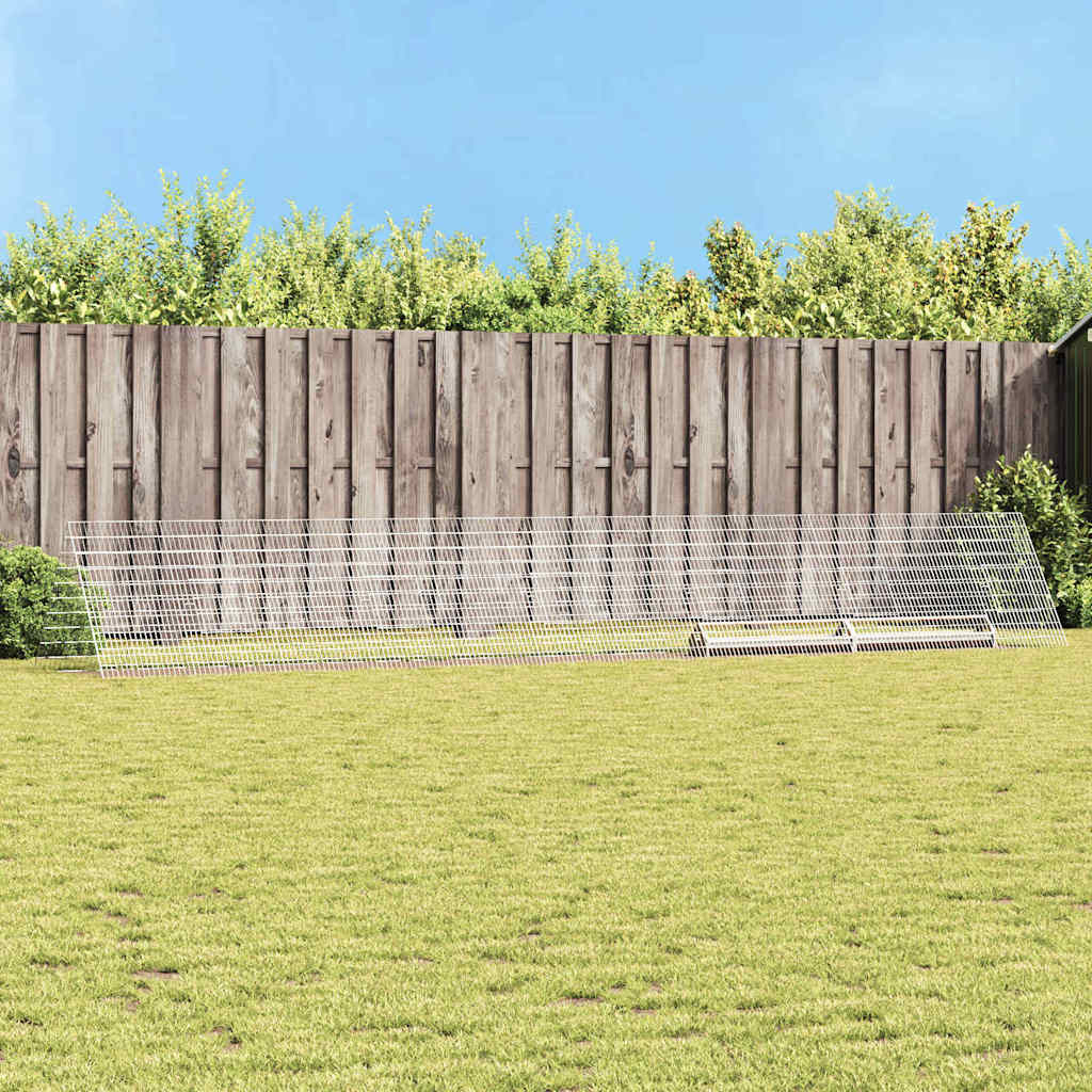 Hühnerkäfig Silber Verzinkter Stahl 650cm