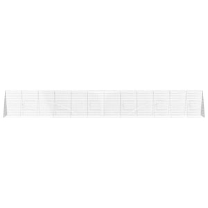 Hühnerkäfig Silber Verzinkter Stahl 650cm