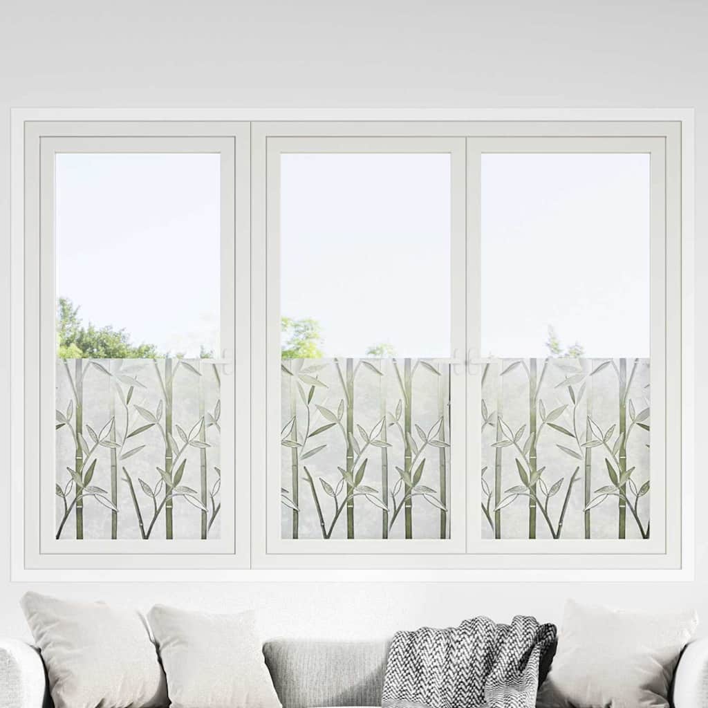vidaXL Film de fenêtre statique motif bambou 45 x 500 cm PVC