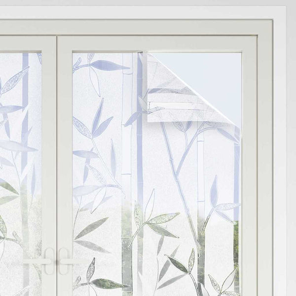 vidaXL Film de fenêtre statique motif bambou 60 x 500 cm PVC