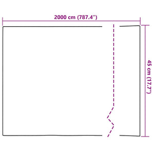 Statische Fensterfolie Transparent 45x200 cm