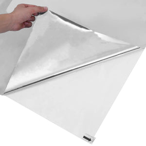 Statische Fensterfolie Silber 60x200cm