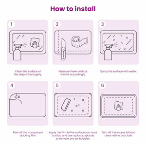 Statische Fensterfolie Silber 60x200cm
