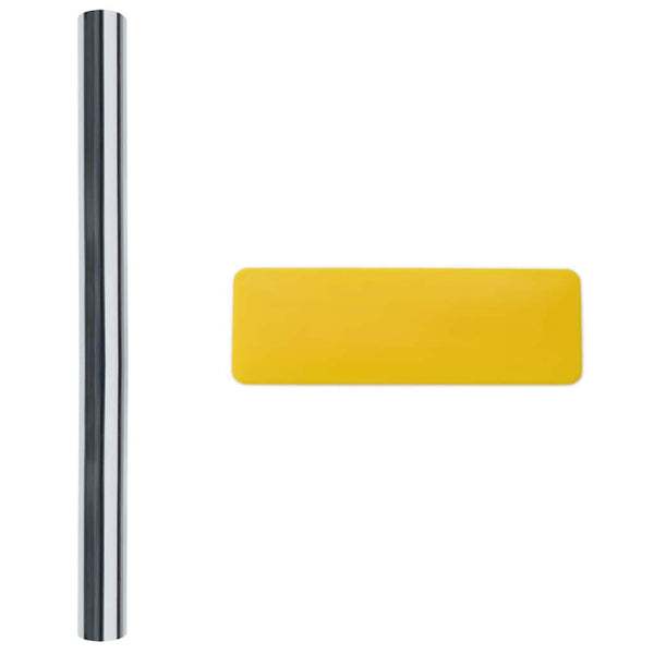 Statische Fensterfolie Silber 90x500cm