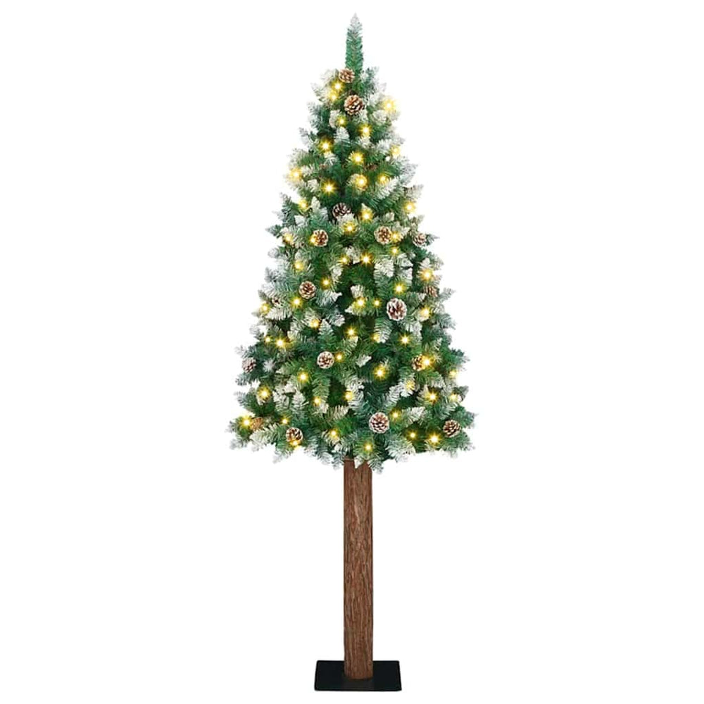 Schlanker LED Weihnachtsbaum Grün 210cm