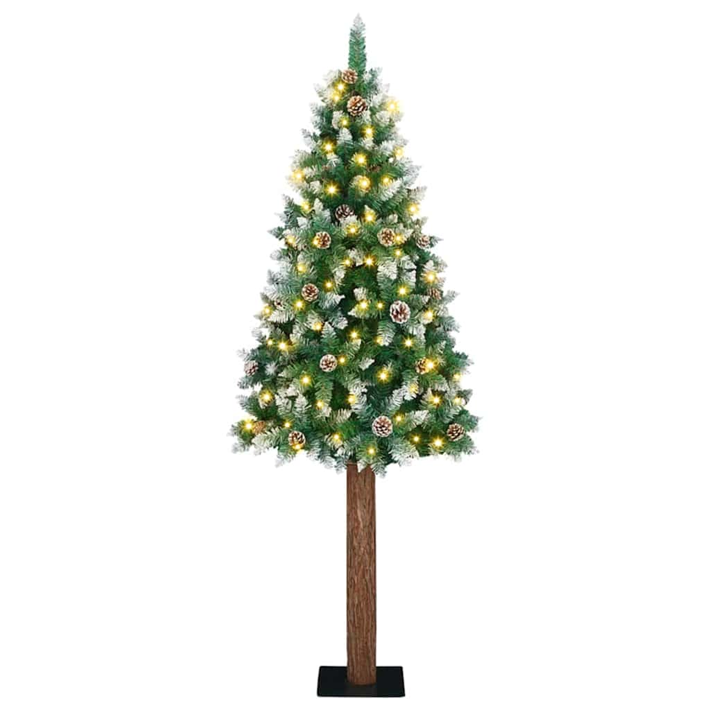 Schlanker LED Weihnachtsbaum Grün 210cm