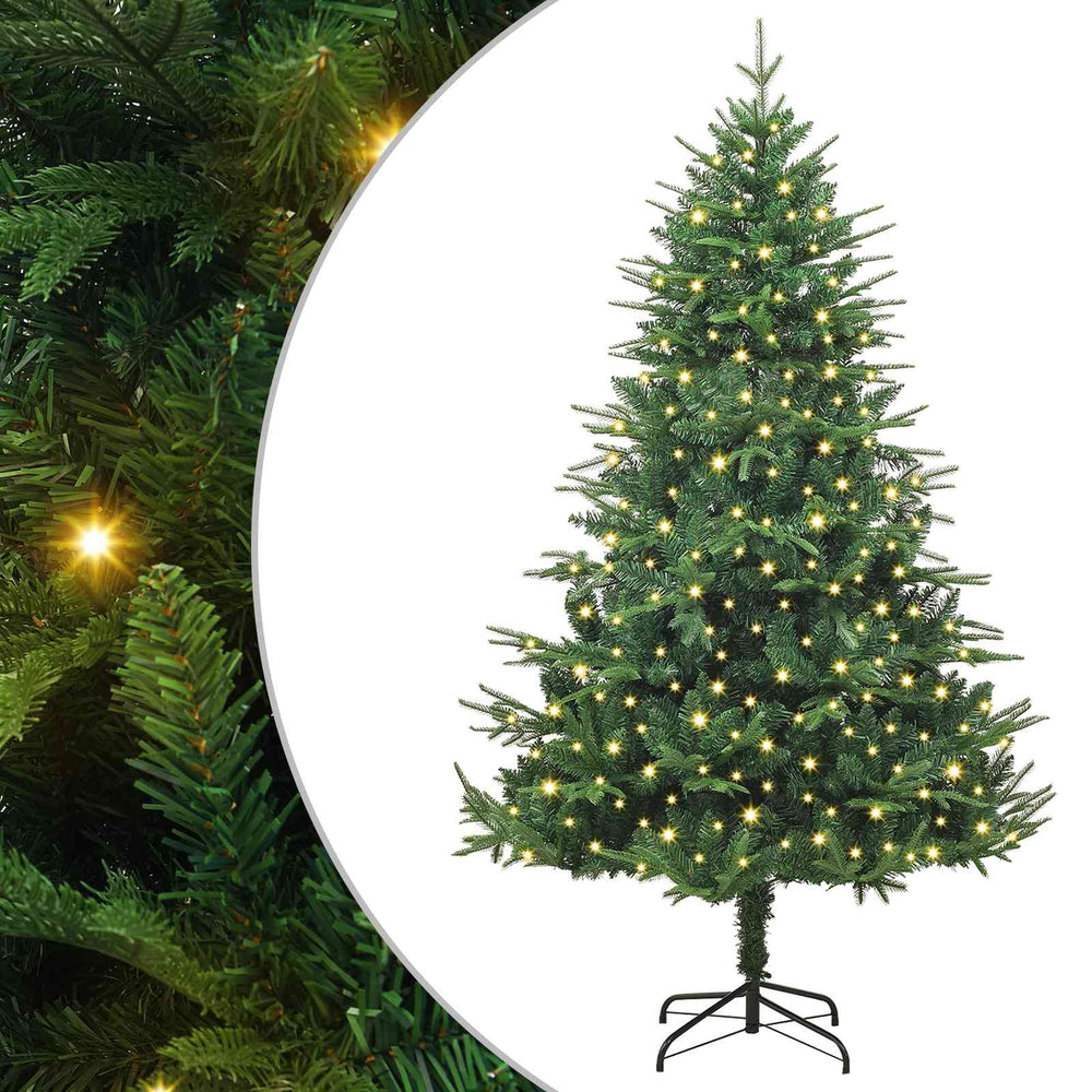 Künstlicher Weihnachtsbaum Grün Vorbeleuchtet 180cm