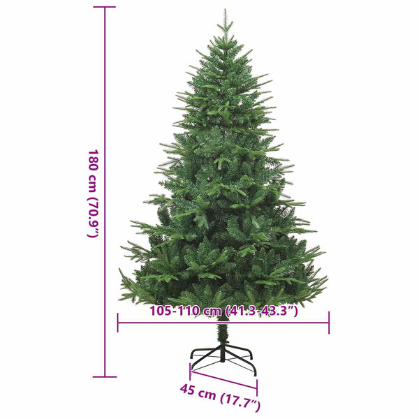 Künstlicher Weihnachtsbaum Grün Vorbeleuchtet 180cm
