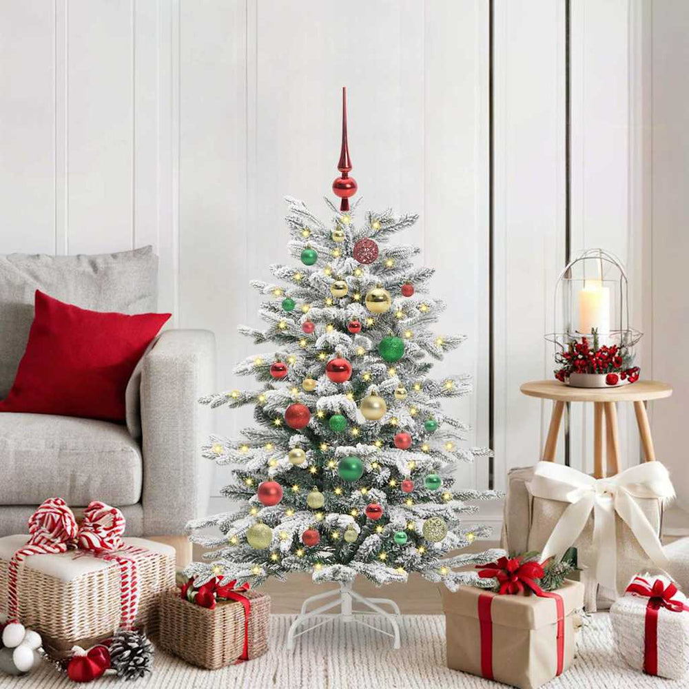 Weißer Klappbarer Weihnachtsbaum - 120 cm