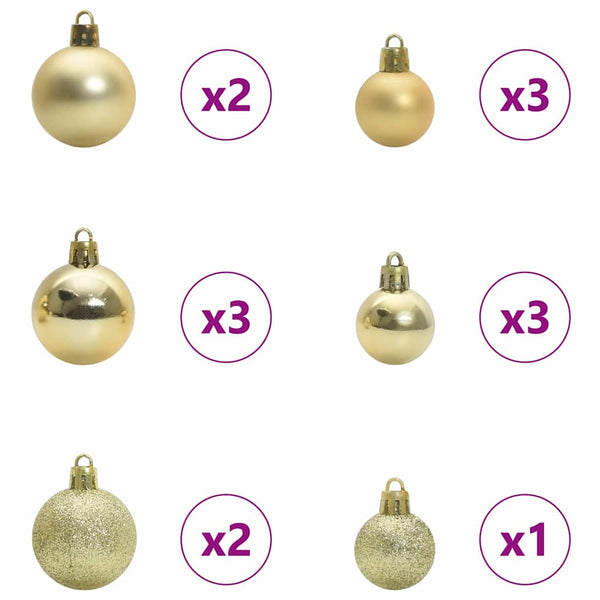 Weißer Klappbarer Weihnachtsbaum - 120 cm