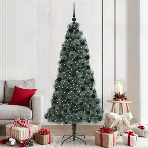 Künstlicher Weihnachtsbaum mit Beleuchtung & Kugeln - 210cm