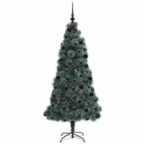 Künstlicher Weihnachtsbaum mit Beleuchtung & Kugeln - 210cm
