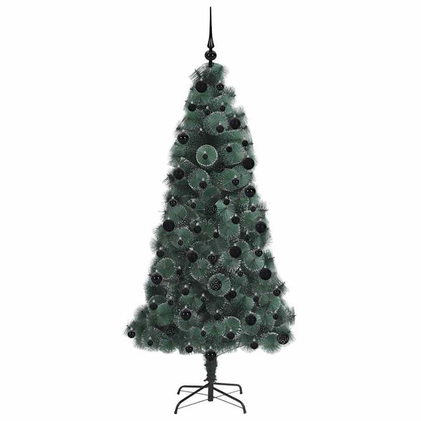 Künstlicher Weihnachtsbaum mit Beleuchtung & Kugeln - 210cm