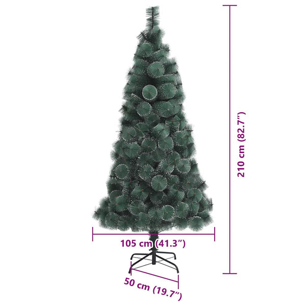 Künstlicher Weihnachtsbaum mit Beleuchtung & Kugeln - 210cm