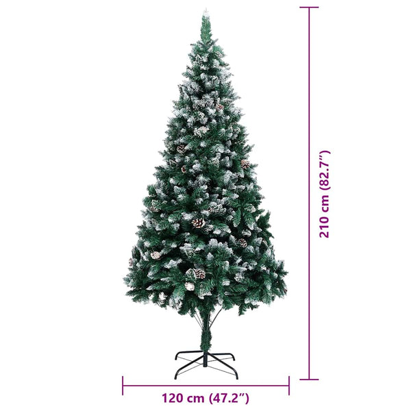 Künstlicher Weihnachtsbaum mit LEDs 210cm