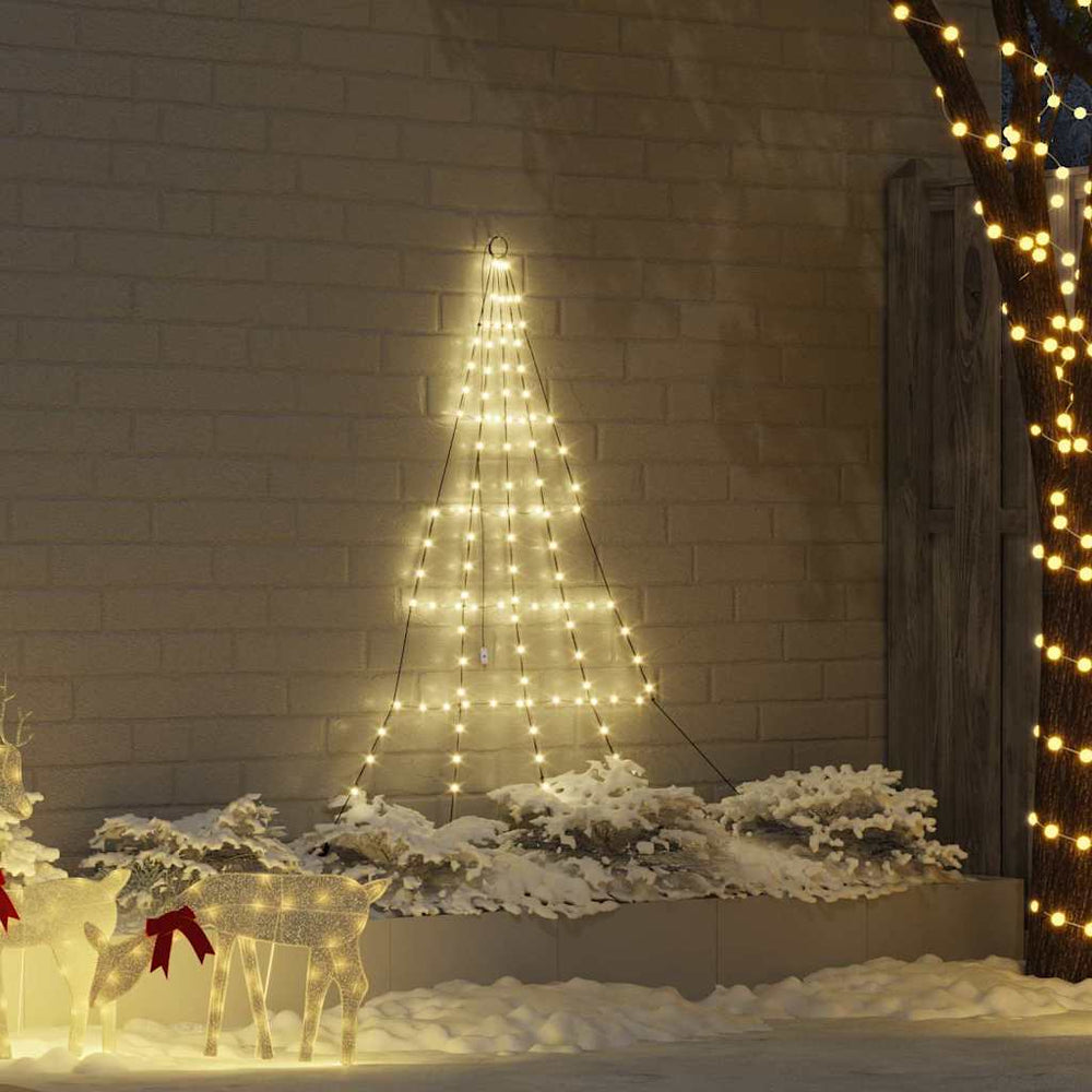 LED Weihnachtsbaum Warmweiß 182cm Metall