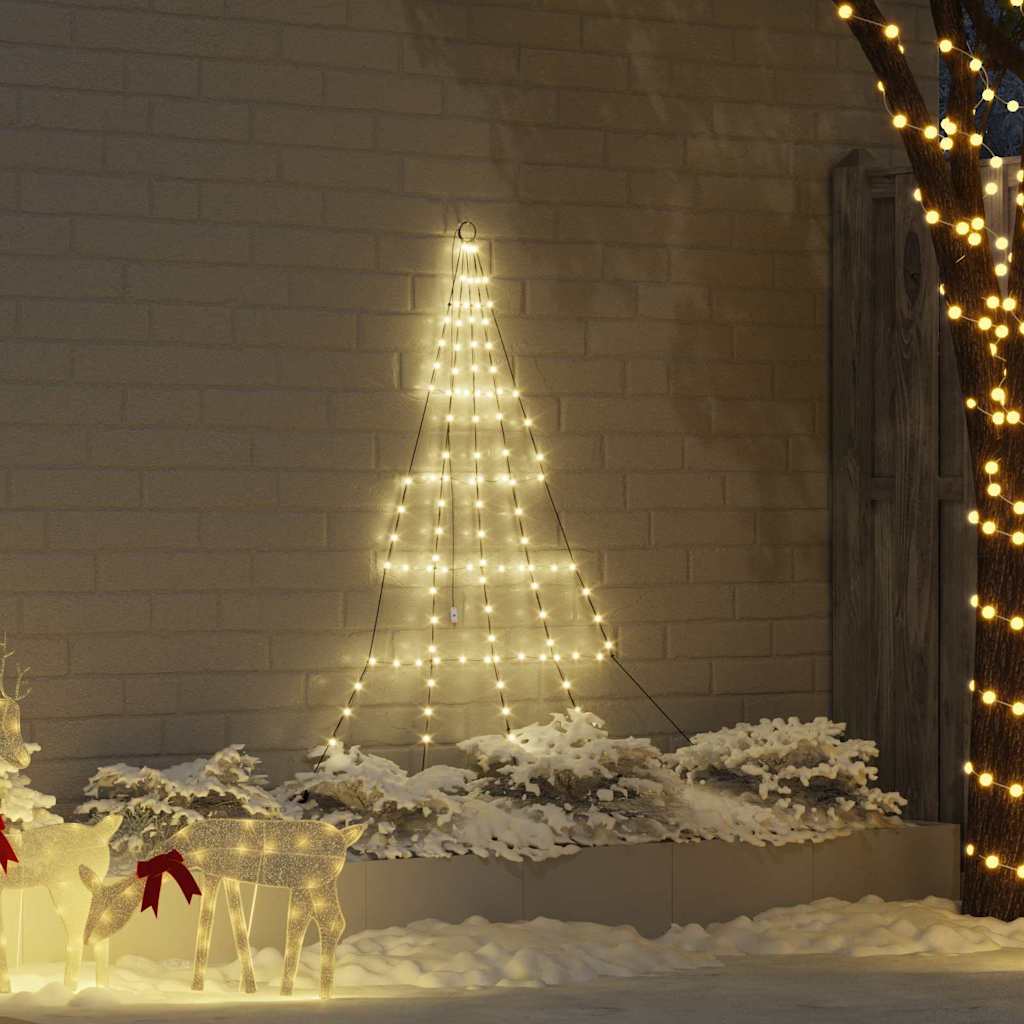 LED Weihnachtsbaum Warmweiß 182cm Metall