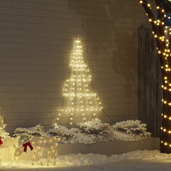 LED Weihnachtsbaum Warmweiß 182cm Metall